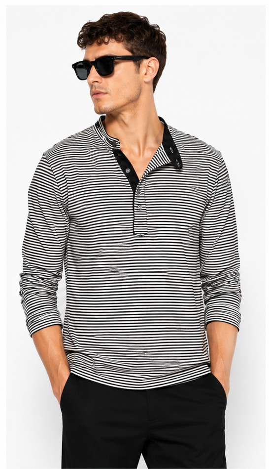 Cotton Jersey striped Shirt