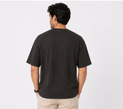 Baggy Fit Panel Cotton Tee