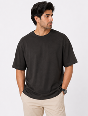 Baggy Fit Panel Cotton Tee