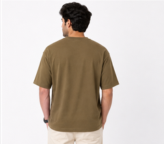 Baggy Fit Panel Cotton Tee