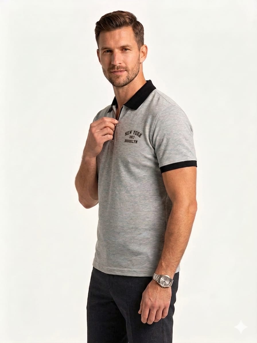 Terry Zipper Polo