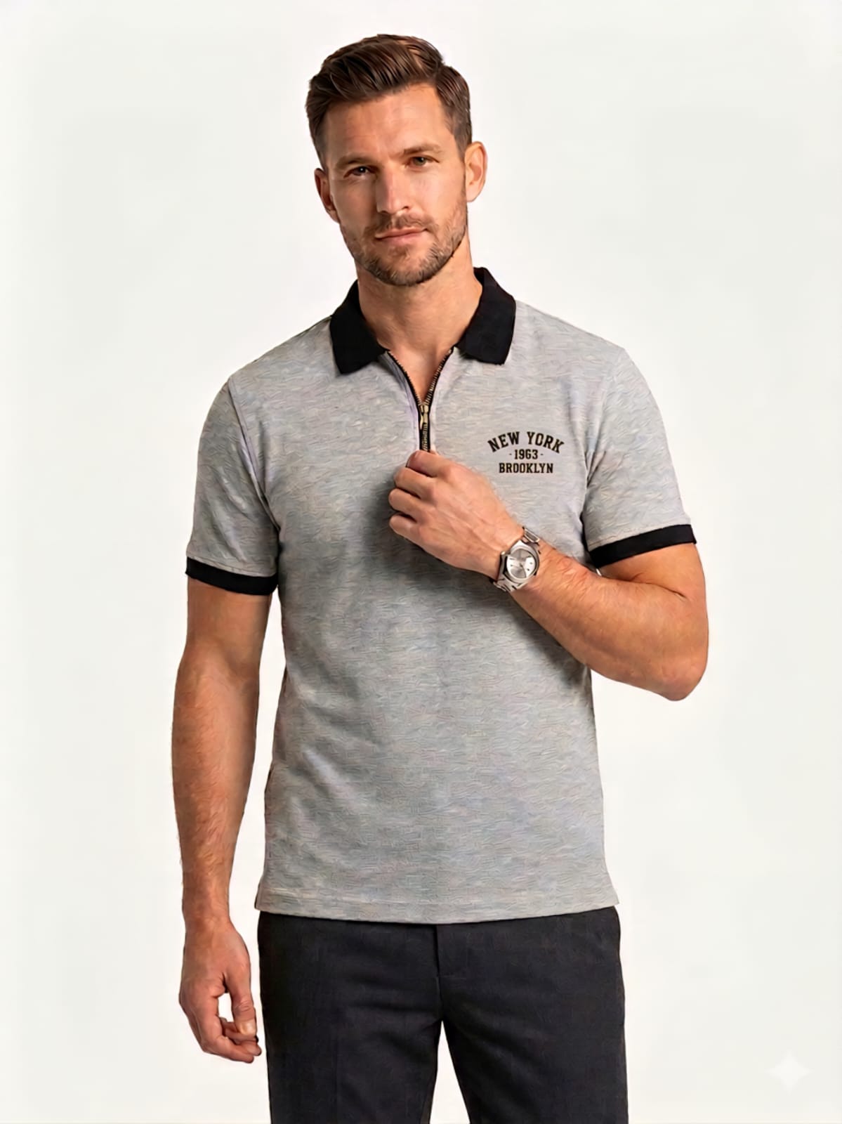 Terry Zipper Polo