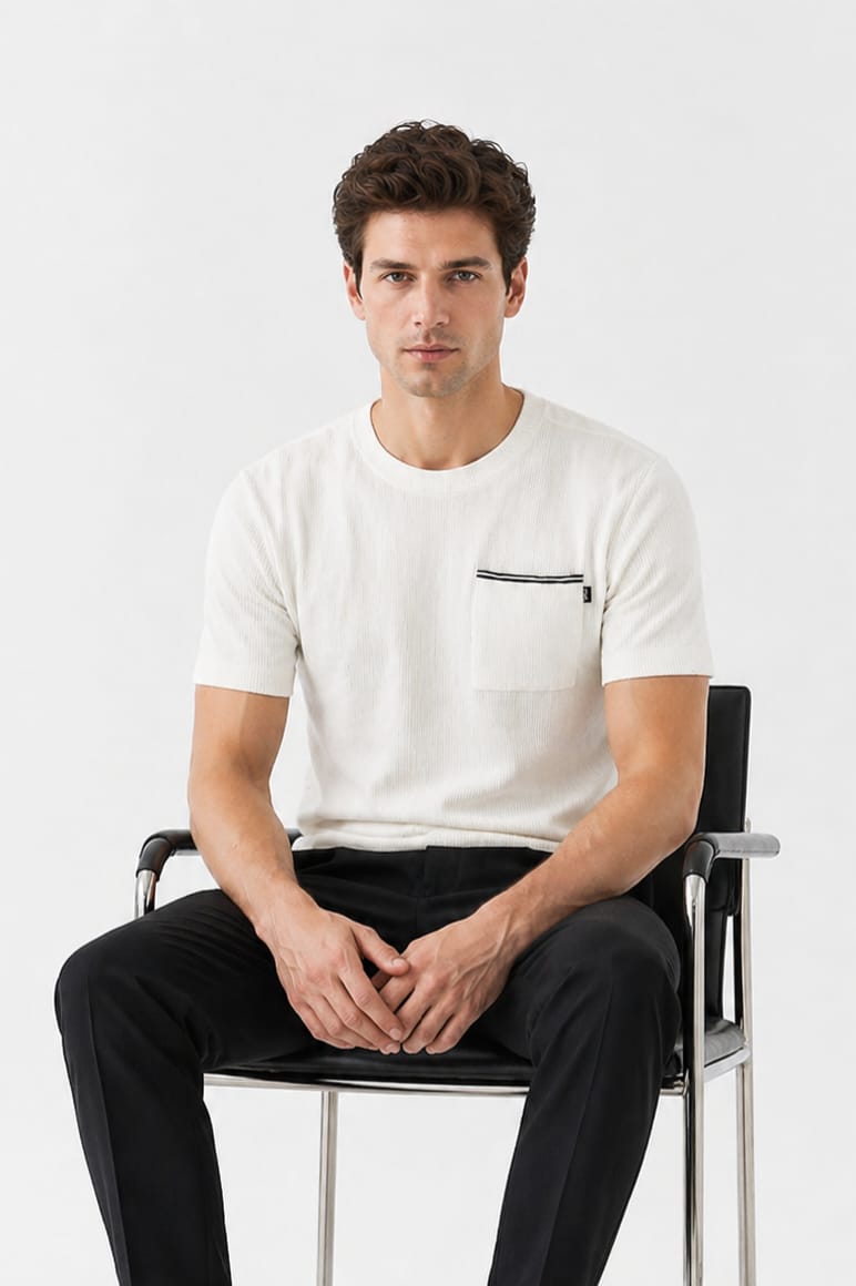 Front tape pocket Tee