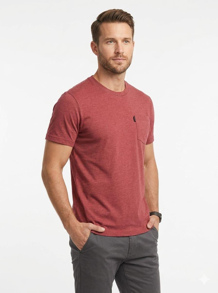 Cotton Jersey Front Pocket Tee