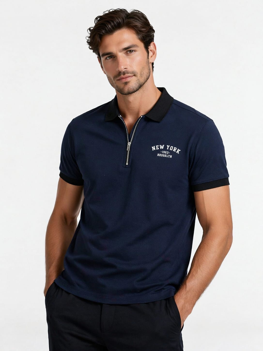 Terry Zipper Polo