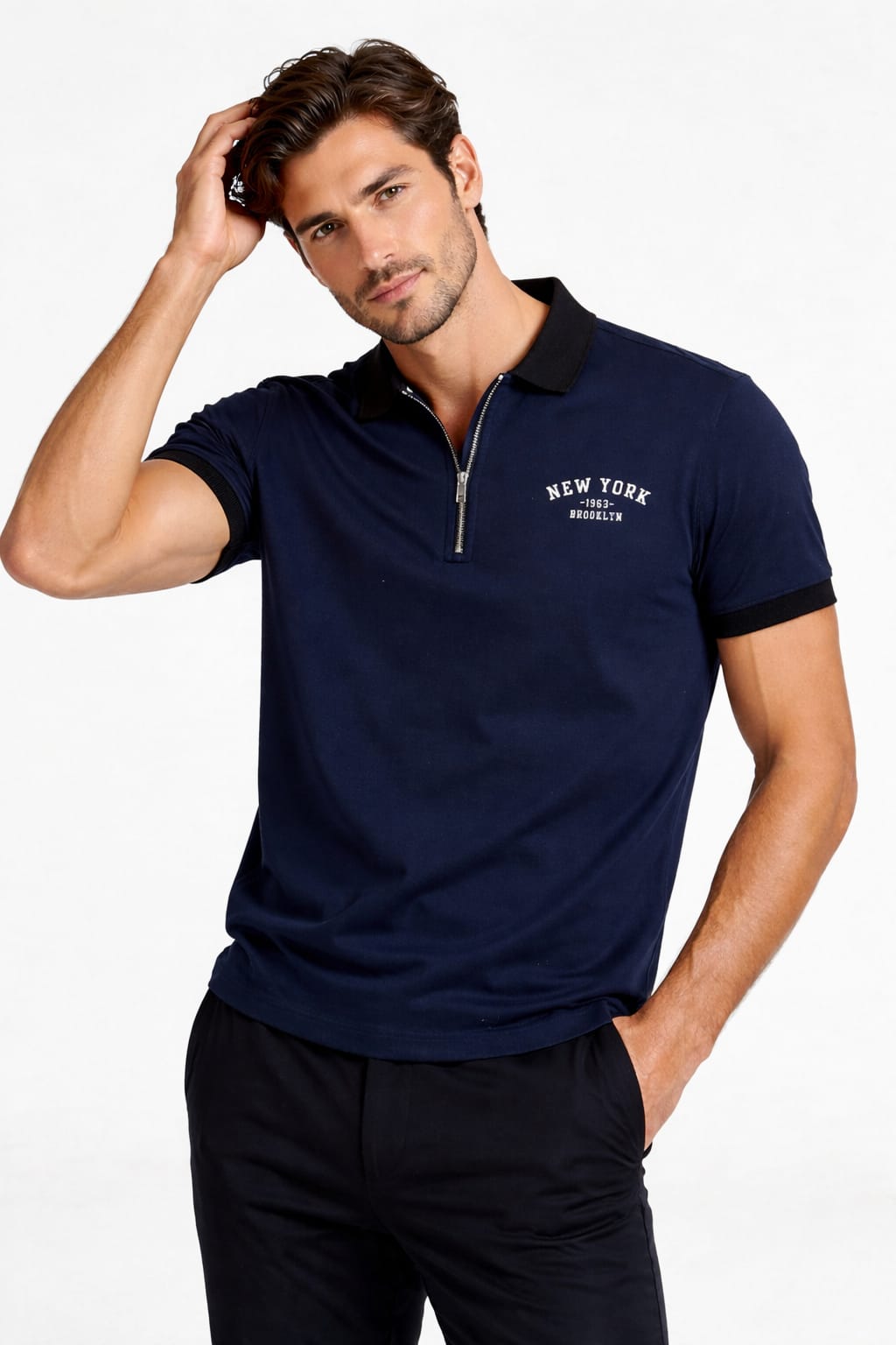 Terry Zipper Polo