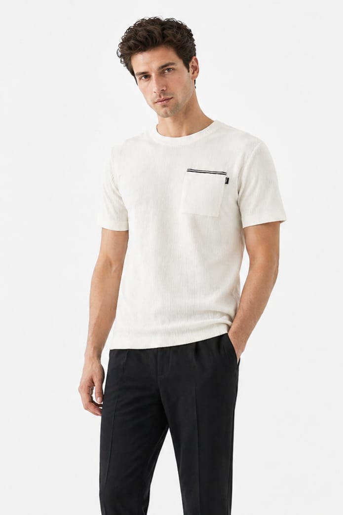 Front tape pocket Tee